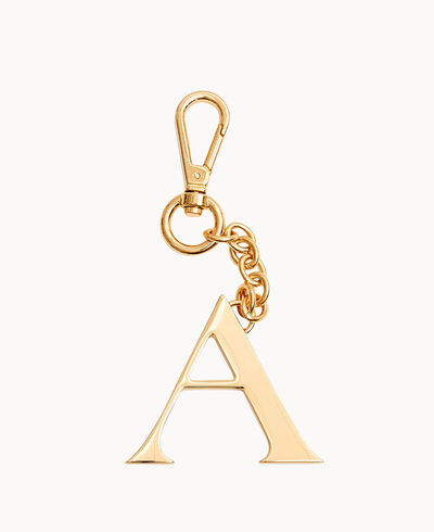 Monogram Pendant Key Chain Letter A