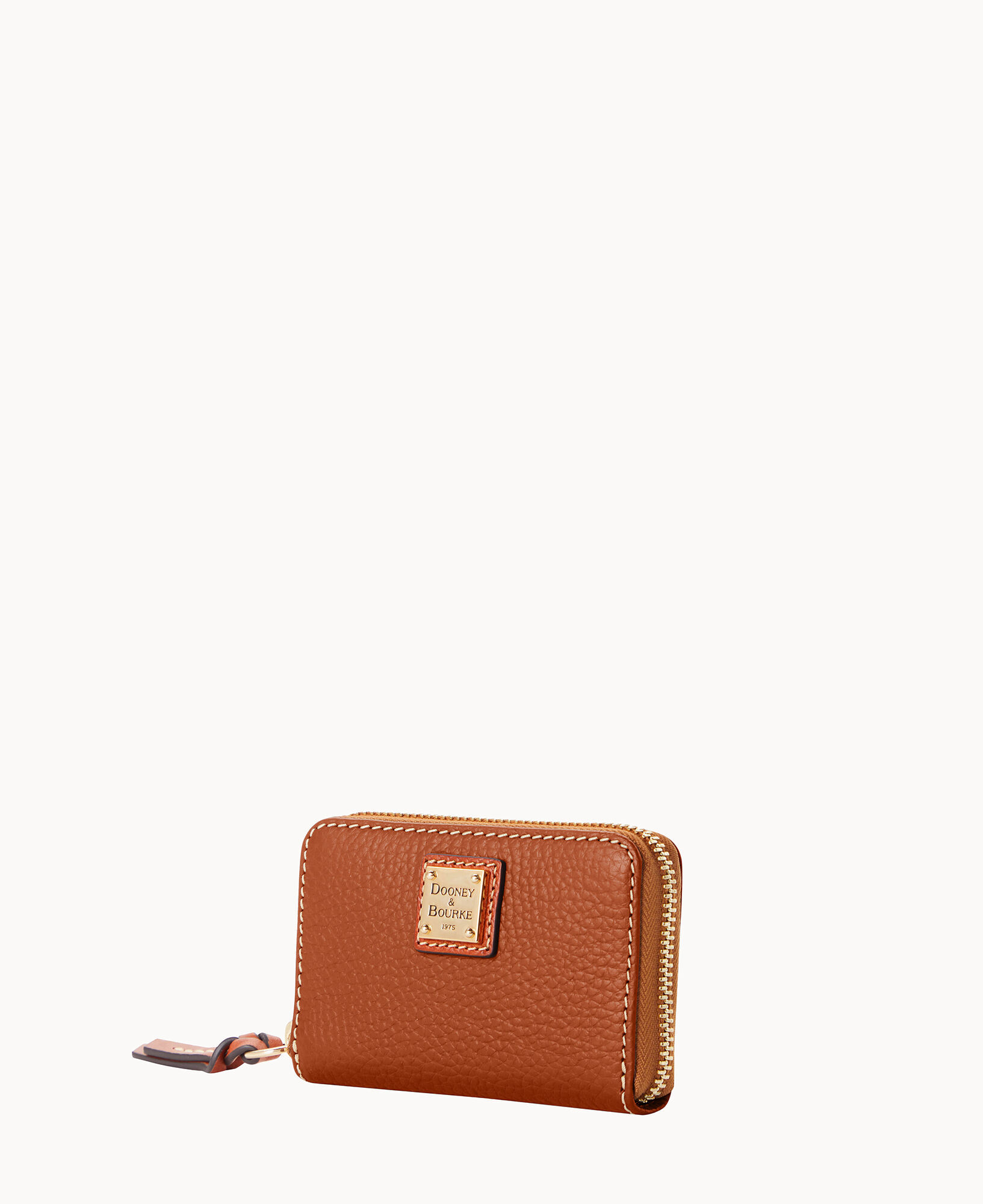 Dooney Bourke Pebble Grain Large Zip Around Credit Card Case