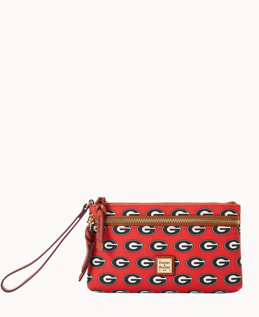 Collegiate University of Georgia Double Zip Wristlet