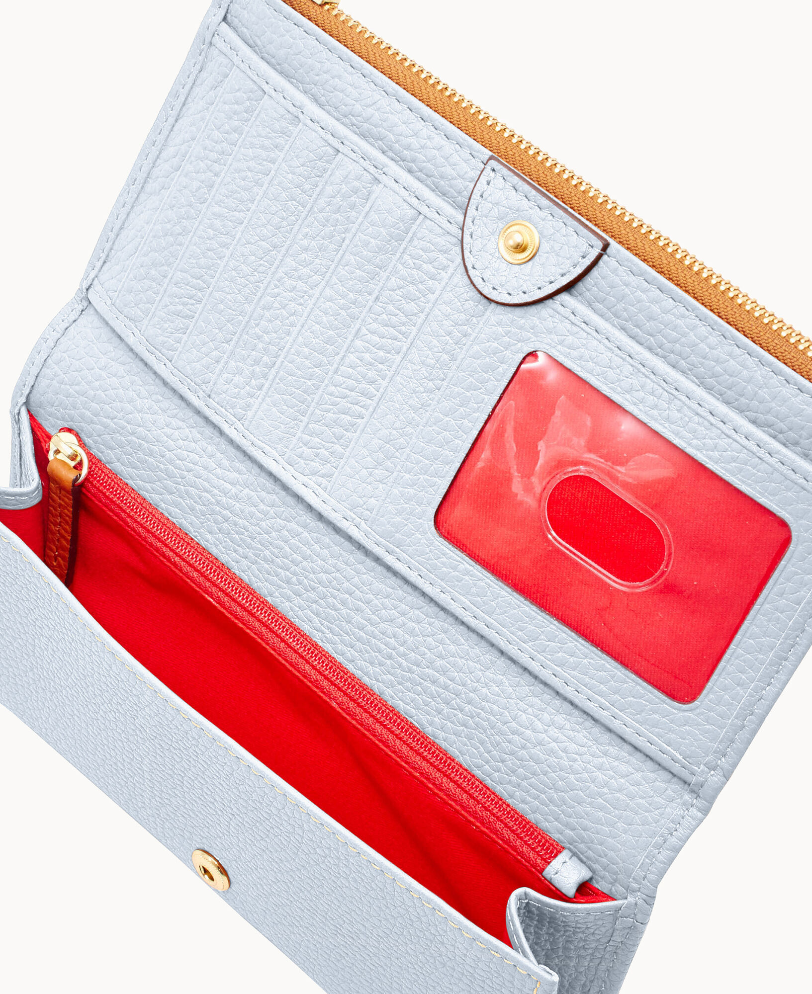 Dooney & bourke store pebble leather foldover wallet