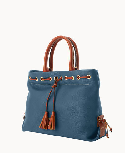 Pebble Grain Tassel Tote