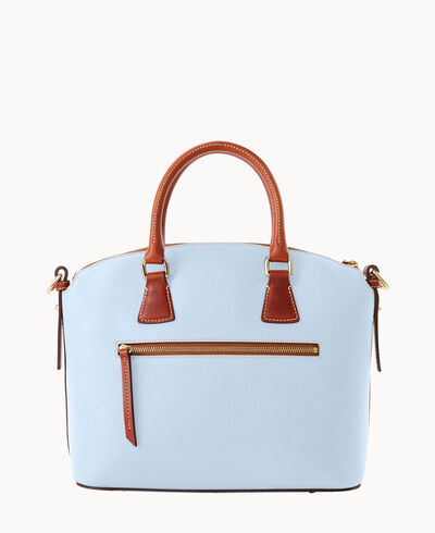 Pebble Grain Domed Satchel
