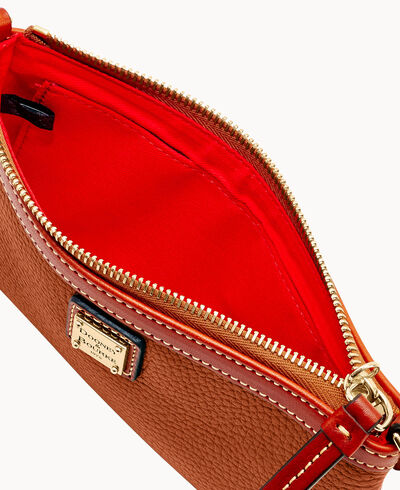 Pebble Grain Large Slim Wristlet