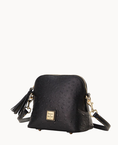 Ostrich Domed Crossbody