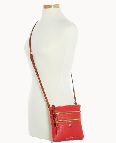 MLB Angels North South Triple Zip Crossbody
