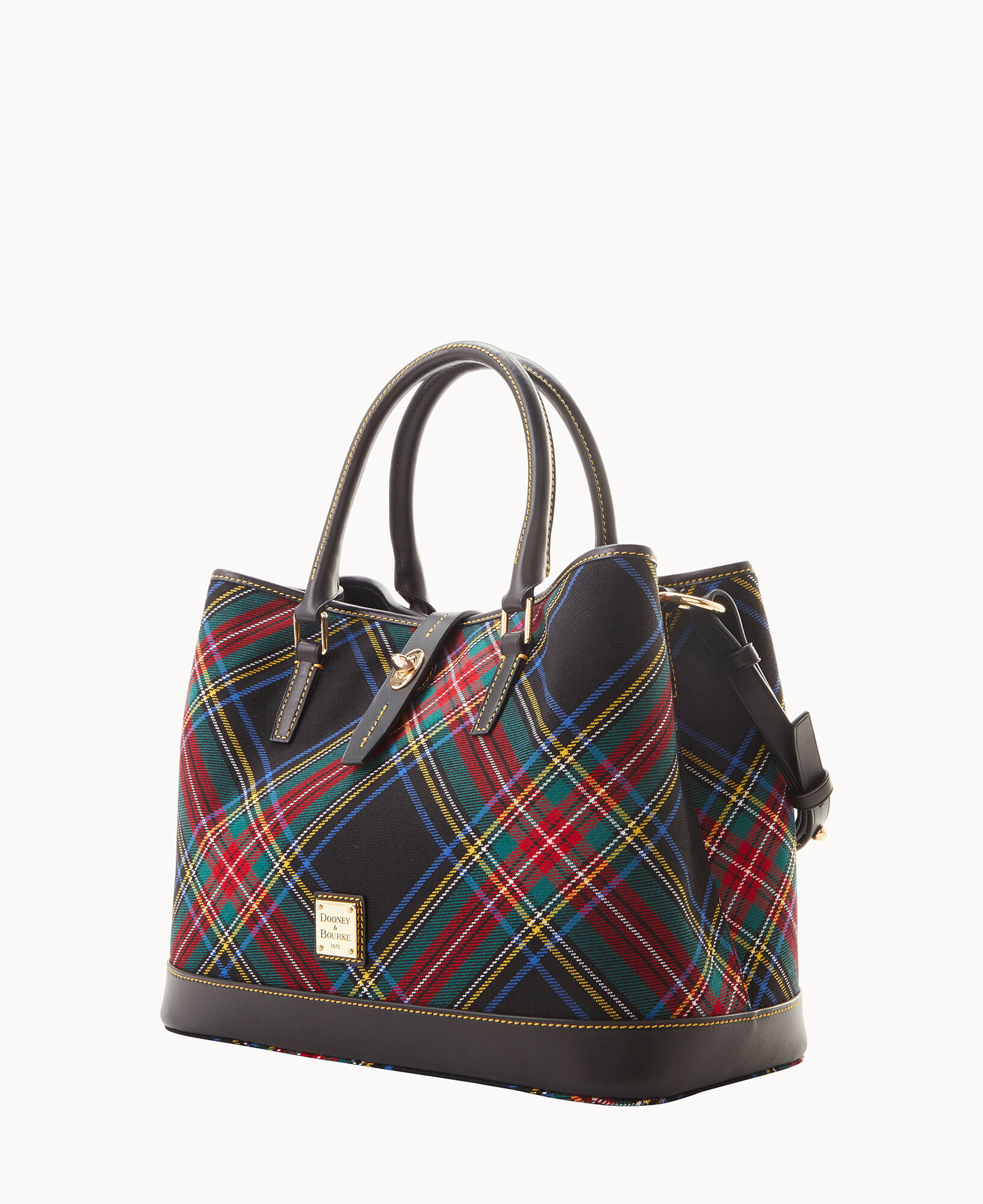 Dooney Bourke Tartan Perry Satchel