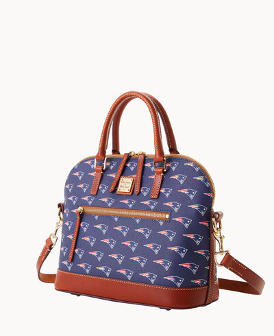 NFL Patriots Domed Zip Satchel