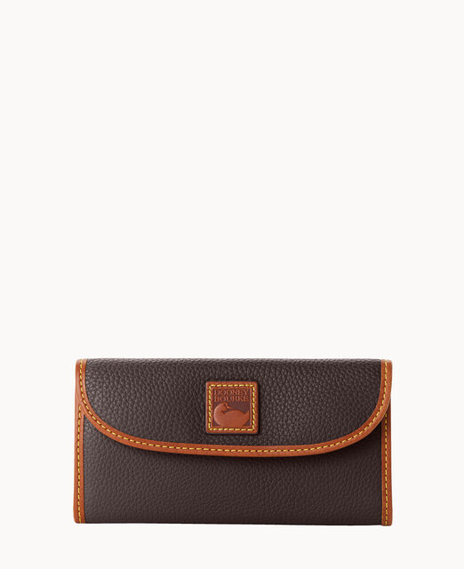 Pebble Grain Continental Clutch