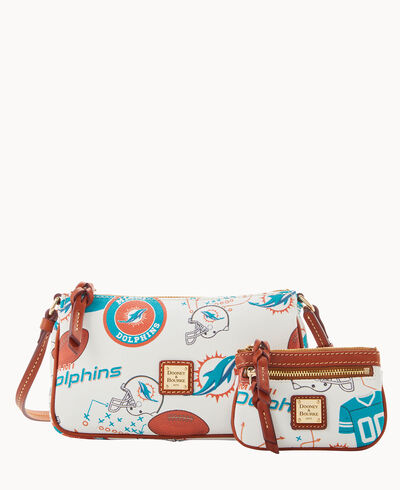 NFL Dolphins Lexi Crossbody Sm Coin Case
