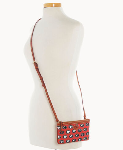 Collegiate University of Georgia Large Slim Crossbody