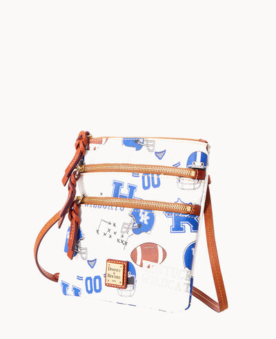 Collegiate University of Kentucky North South Triple Zip Crossbody