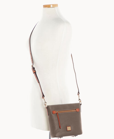 Pebble Grain Small Zip Crossbody