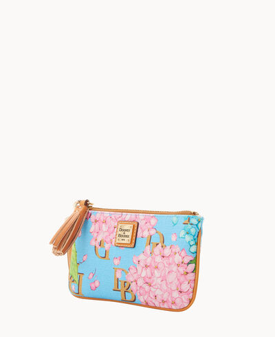 Hydrangea Monogram Small Carrington Wristlet