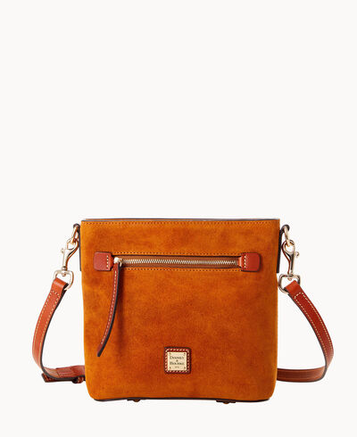 Suede Small Zip Crossbody