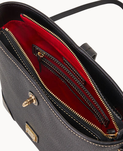 Pebble Grain Crossbody Bucket