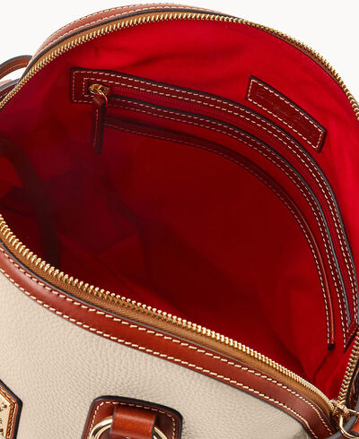 Pebble Grain Domed Satchel