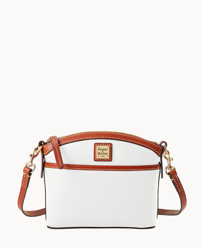 Pebble Grain Domed Crossbody