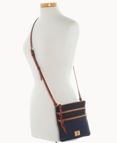 MLB Tigers Triple Zip Crossbody