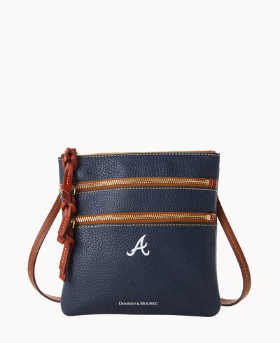 MLB Braves N S Triple Zip Crossbody