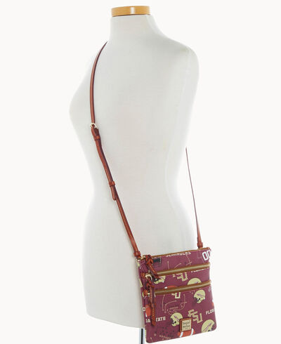 Collegiate Fla State North South Triple Zip Crossbody