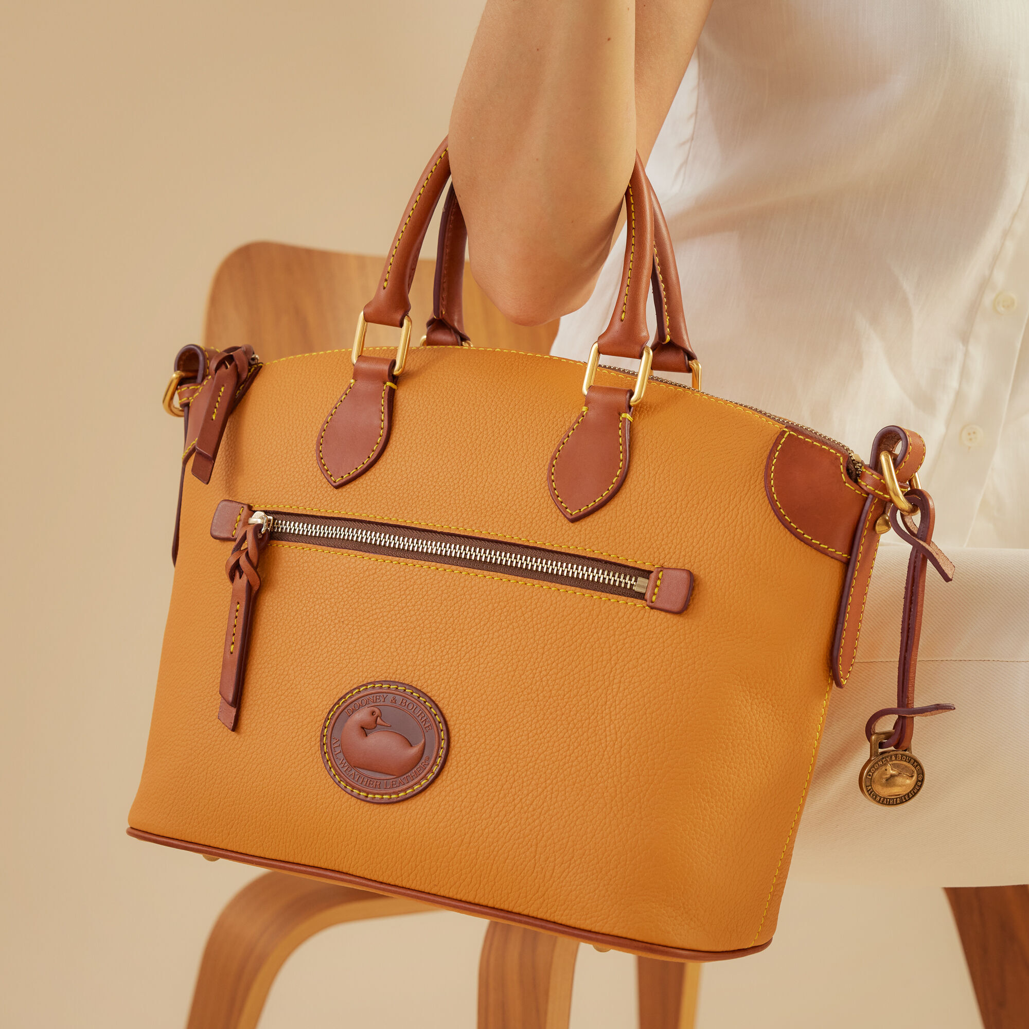 Dooney & Bourke All Weather Leather 3.0 Domed Satchel 30
