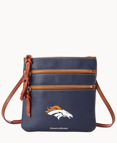 NFL Broncos Triple Zip Crossbody