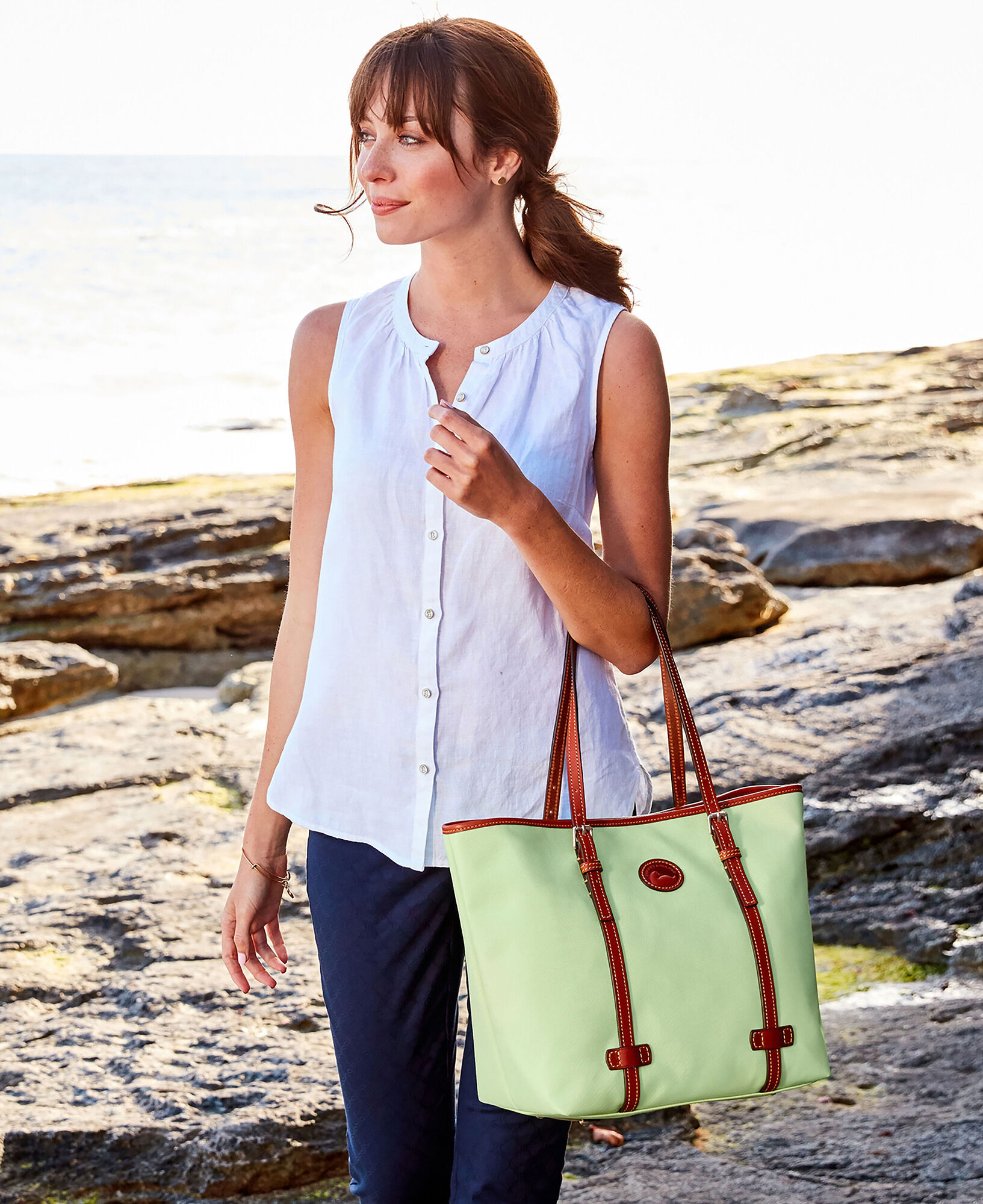 Dooney and bourke nylon east west shopper on sale