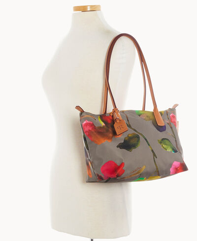 Roberta Pieri Flower Classic Sm Robertina Tote w Long Handle