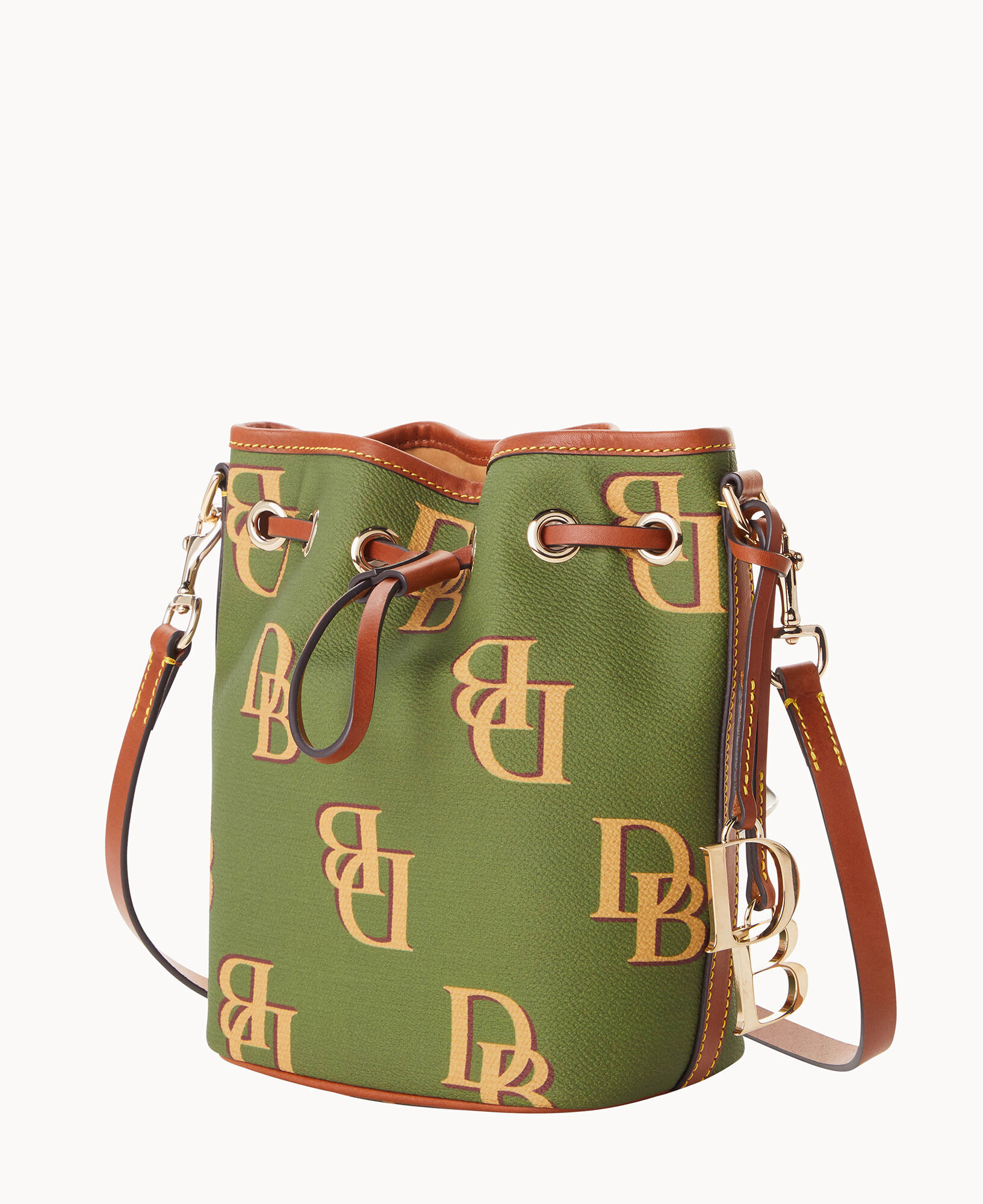 As Is Dooney & Bourke Florentine Leather Small Drawstring Bag 