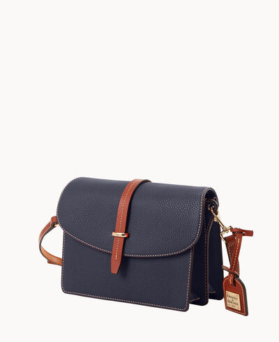 Pebble Grain Flap Crossbody