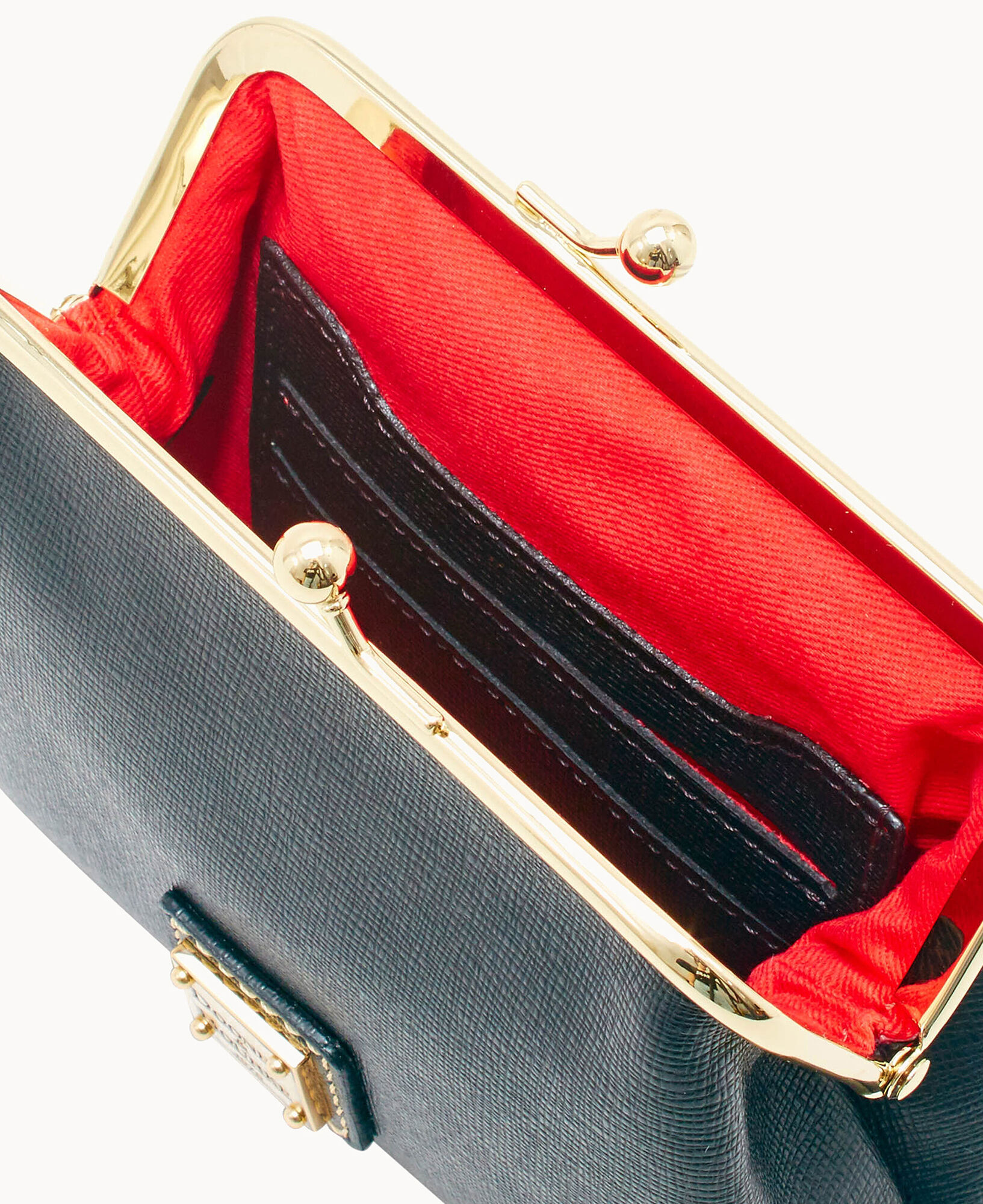 Dooney & Bourke Handbag, Saffiano Zip Crossbody - Black: Handbags
