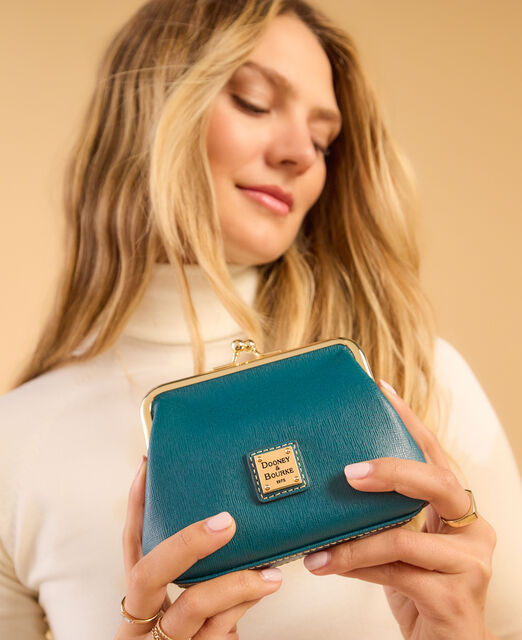 Saffiano Large Framed Purse