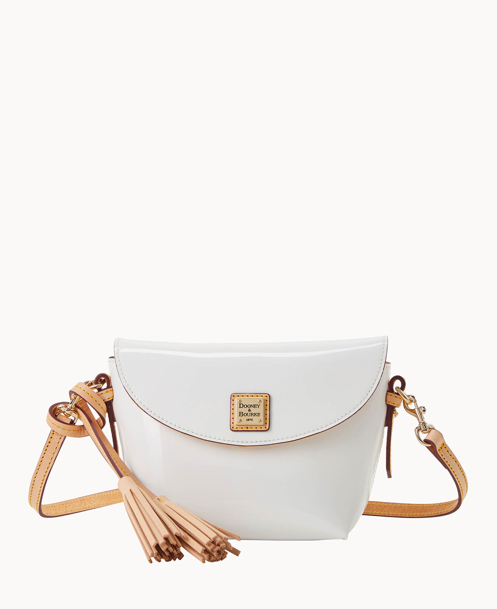Patent Crossbody Saddle Bag