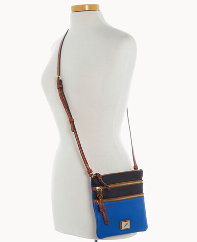 NFL Lions Triple Zip Crossbody