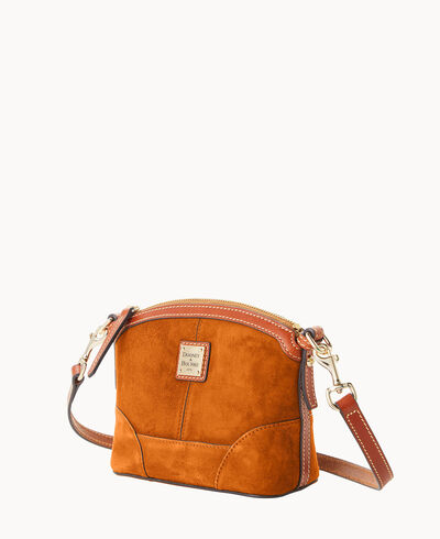 Suede Mini Domed Crossbody