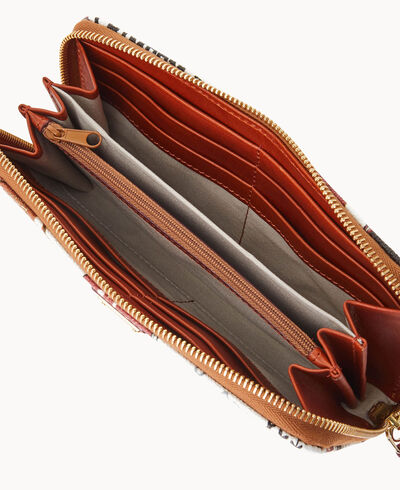 Collegiate Alabama Large Zip Around Wristlet
