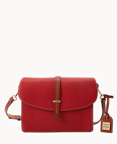 Pebble Grain Flap Crossbody