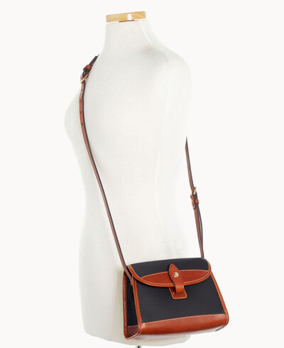 Pebble Grain Flap Crossbody