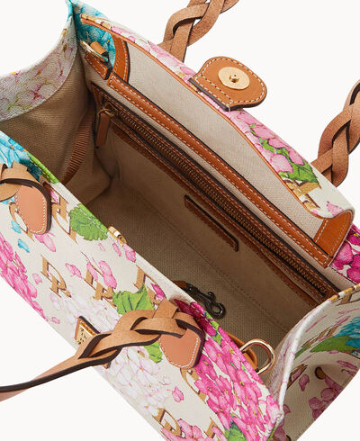 Hydrangea Monogram Gia Satchel