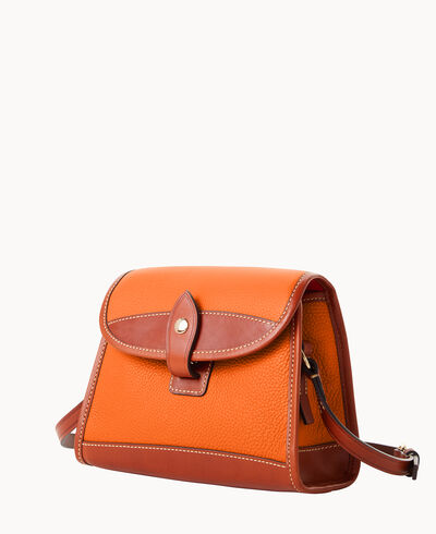 Pebble Grain Flap Crossbody
