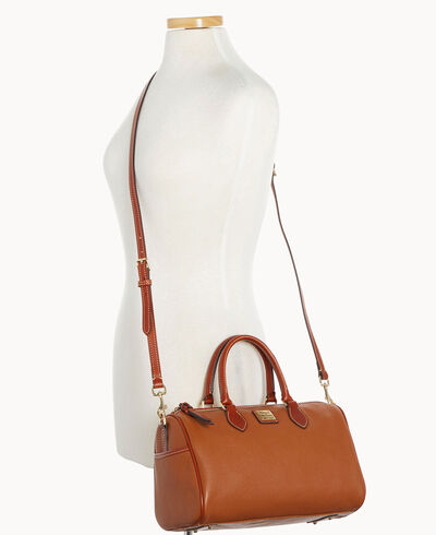 Pebble Grain Side Pocket Satchel