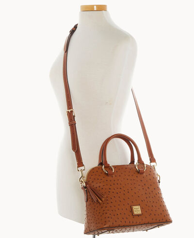 Ostrich Domed Satchel