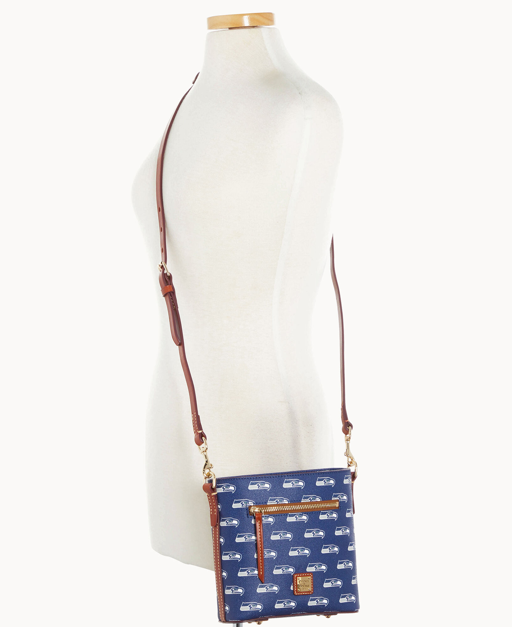 Dooney Bourke Women s NFL Seahawks Small Zip Crossbody Bag