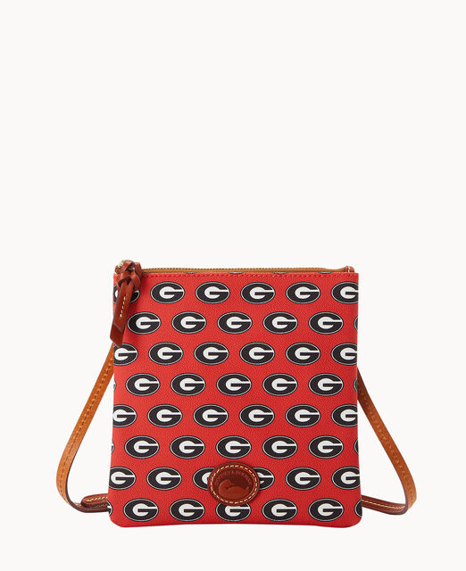 Collegiate University of Georgia North South Top Zip Crossbody