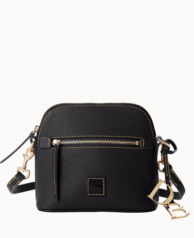 Pebble Grain Domed Crossbody