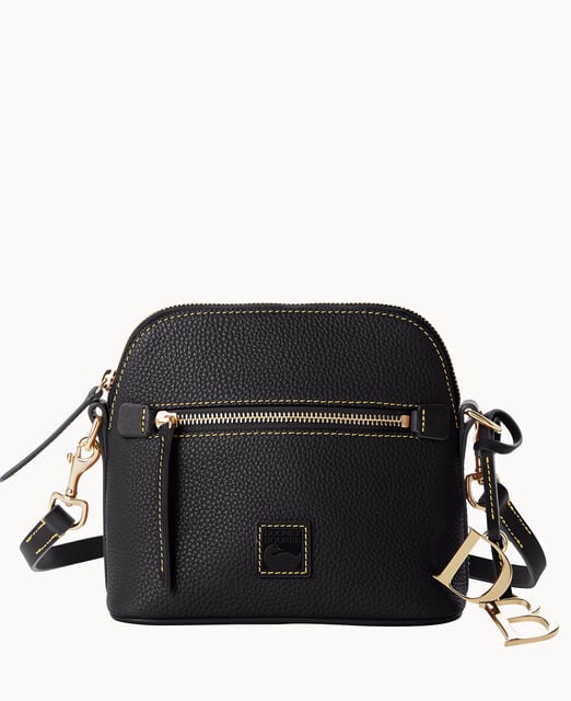 Pebble Grain Domed Crossbody