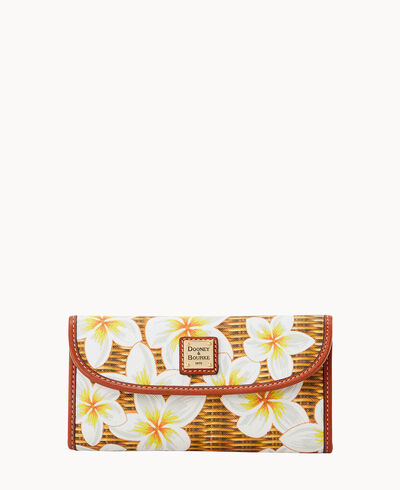 Plumeria Continental Clutch