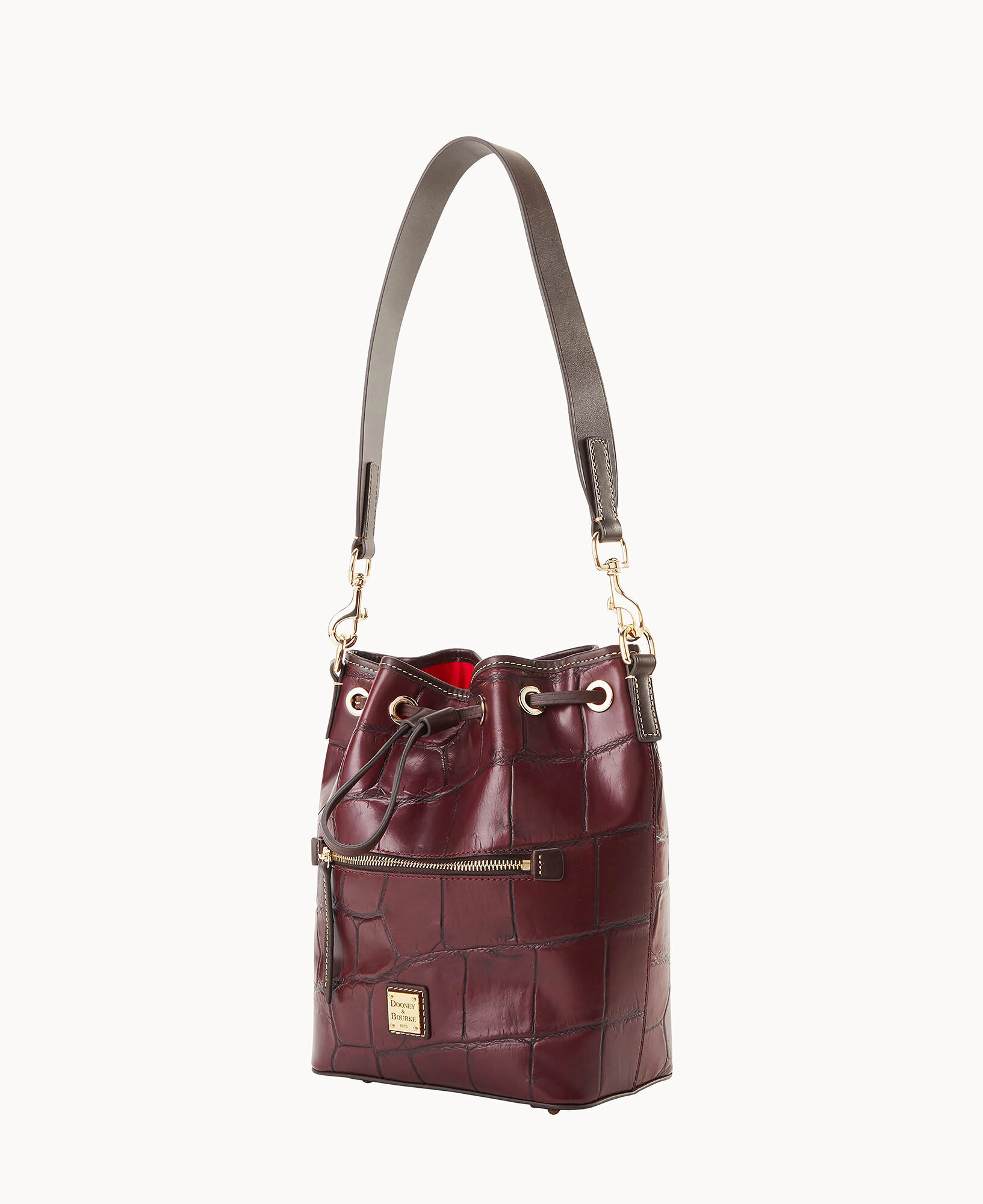 Dooney Bourke Women s Denison Drawstring Shoulder Bag in Bordeaux