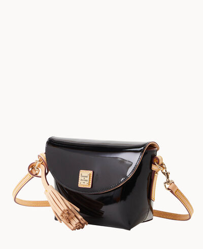 Patent Crossbody Saddle Bag