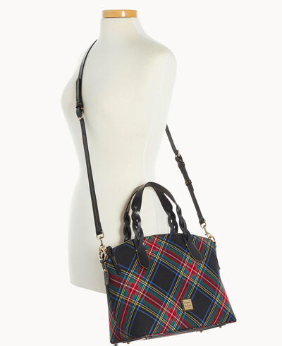 Blakely Tartan Celeste Satchel